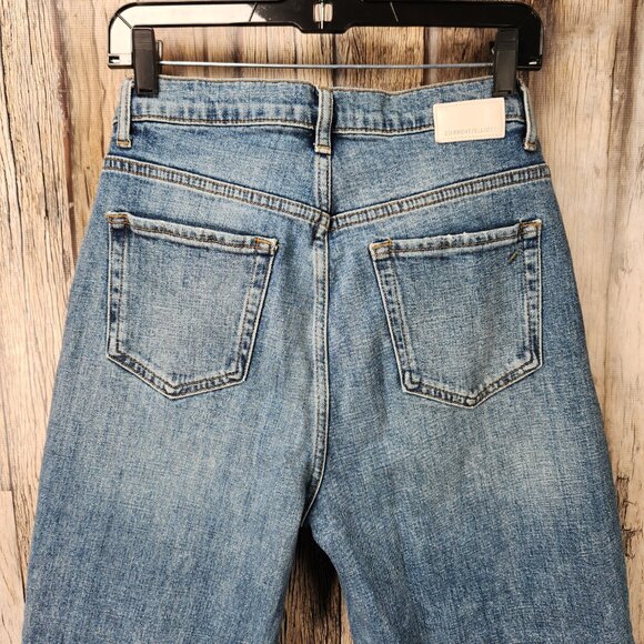 CURRENT/ELLIOTT High Waist Straight Cut Boyfriend Jeans in Dunes - 29 - Picture 7 of 13